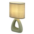 Veioza Globo TRIANGLE ceramic, textil, verde, E14 - 21731BG