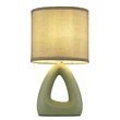Veioza Globo TRIANGLE ceramic, textil, verde, E14 - 21731BG
