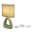 Veioza Globo TRIANGLE ceramic, textil, verde, E14 - 21731BG
