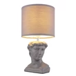 Veioza Globo HERMES ceramic, textil, gri, E14 - 21732G