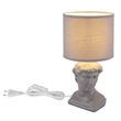 Veioza Globo HERMES ceramic, textil, gri, E14 - 21732G