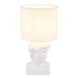 Veioza Globo HERMES ceramic, textil, alb, E14 - 21732W