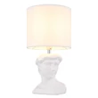Veioza Globo HERMES ceramic, textil, alb, E14 - 21732W