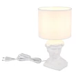 Veioza Globo HERMES ceramic, textil, alb, E14 - 21732W
