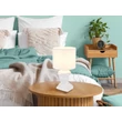 Veioza Globo HERMES ceramic, textil, alb, E14 - 21732W