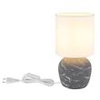 Veioza Globo MARBLE ceramic, gri,alb, E14 - 21739G