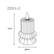 Veioza decor Globo WYNTER plastic, gri, alb, LED, 0.06W, 2000K - 23311-2