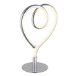 Veioza decor Globo AMORE metal, silicon, crom, alb, LED, 6W, 3000K, 250 Lm - 28054C