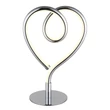 Veioza decor Globo AMORE metal, silicon, crom, alb, LED, 6W, 3000K, 250 Lm - 28054C