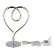 Veioza decor Globo AMORE metal, silicon, crom, alb, LED, 6W, 3000K, 250 Lm - 28054C