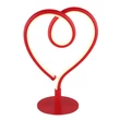 Veioza decor Globo AMORE metal, silicon, rosu, alb, LED, 6W, 3000K, 250 Lm - 28054R