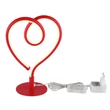 Veioza decor Globo AMORE metal, silicon, rosu, alb, LED, 6W, 3000K, 250 Lm - 28054R
