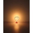 Veioza decor Globo AMORE metal, silicon, rosu, alb, LED, 6W, 3000K, 250 Lm - 28054R