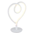 Veioza decor Globo AMORE metal, silicon, alb, LED, 6W, 3000K, 250 Lm - 28054W