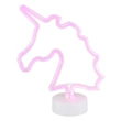Lampa decor Globo UNICORN II plastic, alb, pink, LED, 2W - 28065