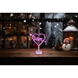 Lampa decor Globo ARMOR plastic, alb, pink, LED, 2W - 28066