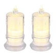 Lampa decor Globo CANDLE plastic, transparent, LED, 0.25W, 2900K - 28075-2
