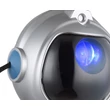 Veioza pentru copii Globo COSMO plastic, argintiu, gri, albastru, negru, RGB-LED, 4.5W - 28083