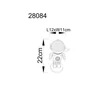 Veioza pentru copii Globo COSMO plastic, argintiu, gri, albastru, alb, rosu,  RGB-LED, 4.5W - 28084
