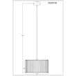 Pendul Globo RUN metal, cristal, maro, fumuriu, E27 - 30229146