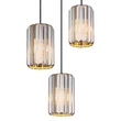 Pendul Globo RUN metal, cristal, maro, fumuriu, E27 - 30229346