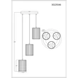 Pendul Globo RUN metal, cristal, maro, fumuriu, E27 - 30229346