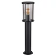 Lampadar exterior Globo GRACEY metal, sticla, negru, fumuriu, E27, IP54 - 31362