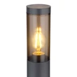 Lampadar exterior Globo BOSTON metal, plastic, antracit, fumuriu, E27, IP44 - 31588SA