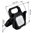 Reflector Globo BRIAN plastic, sticla, negru, transparent, LED, 6W, 4000K, 800lm, IP54 - 34309