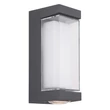 Aplica exterior Globo PLIXON metal, acril, antracit, transparent, LED, 12W, 3000K, 1093lm, IP54 - 34316