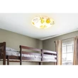 Plafoniera Globo KIDDY metal, sticla, alb, E27 - 40607