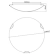 Plafoniera Globo KIDDY metal, sticla, alb, E27 - 40607