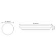 Plafoniera Globo TARUG metal, acril, alb, LED, 20W, 3000K, 1600Lm - 41003-20