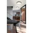Plafoniera Globo NIELSEN metal, plastic, negru,  alb, LED, 15W, 4000K, 650Lm - 41566-15S