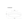 Plafoniera Globo DORO metal, plastic, argintiu, alb, LED, 24W, 3000K, 120Lm - 416080AD2R