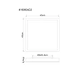 Plafoniera Globo DORO metal, plastic, argintiu, alb, LED, 24W, 3000K, 120Lm - 416080AD2