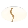 Plafoniera Globo LETICIA metal, lemn, plastic, alb, maro, LED, 24W, 3000-4200-6000K, 1910Lm - 41790-18