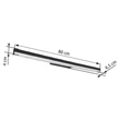 Aplica de perete Globo SALLO metal, acril, negru, alb, LED, 18W, 3000K-6000K, 800lm - 41927B