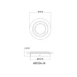 Plafoniera Globo JAYDEN metal, acril, negru, maro, sampanie, alb, LED, 24W, 3000K, 710Lm - 48032A-24
