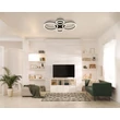 Plafoniera Globo LORETTA metal, acril, negru, alb, LED, 40W, 2700-4500-6500K, 2500Lm - 48039-40