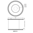 Pendul Globo MARSH metal, acril, negru, LED, 54W, 2700-6500K, 2035Lm - 48041H
