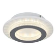 Plafoniera Globo JAYDEN metal, plastic, alb,  transparent , gri, LED, 12W, 3000-4000-6500K, 470Lm - 48042-12W