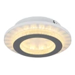 Plafoniera Globo JAYDEN metal, plastic, alb,  transparent , gri, LED, 12W, 3000-4000-6500K, 470Lm - 48042-12W