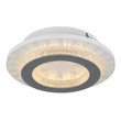 Plafoniera Globo JAYDEN metal, plastic, alb,  transparent , gri, LED, 12W, 3000-4000-6500K, 470Lm - 48042-12W