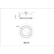 Plafoniera Globo JAYDEN metal, plastic, alb,  transparent , gri, LED, 12W, 3000-4000-6500K, 470Lm - 48042-12W