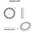 Plafoniera Globo MARCIA metal, plastic, alb, transparent, LED, 24W, 4000K, 1636Lm - 48293-24R