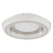 Plafoniera Globo SHARPER metal, acril, alb, transparent, LED, 36W, 2700K-4000K-6000K, 2600lm - 48375-36