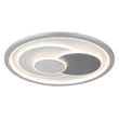 Plafoniera Globo RUIZ I metal, acril, alb, argintiu, LED, 36W, 3000-4000-6500K, 1975Lm - 48469