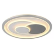 Plafoniera Globo RUIZ I metal, acril, alb, argintiu, LED, 36W, 3000-4000-6500K, 1975Lm - 48469