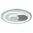 Plafoniera Globo RUIZ I metal, acril, alb, argintiu, LED, 36W, 3000-4000-6500K, 1975Lm - 48469